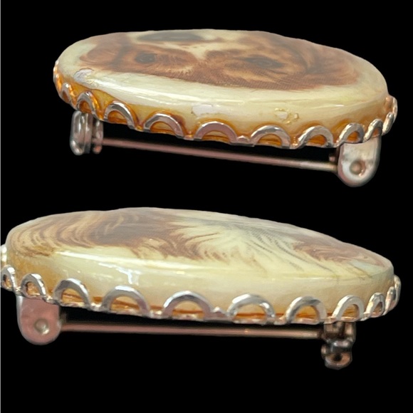 Vintage  English Springer Spaniel Dog brooch - Picture 7 of 7